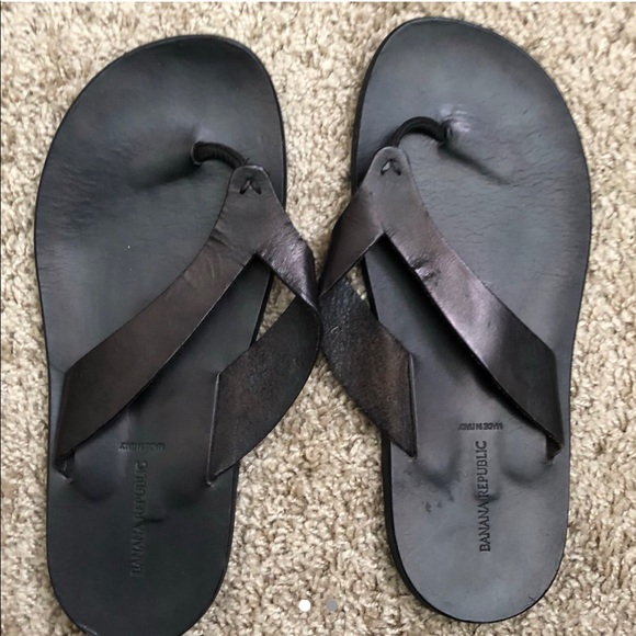 italian leather flip flops